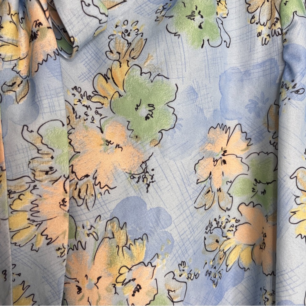 Vintage Floral Bow Tie Blouse - Picture 5 of 7